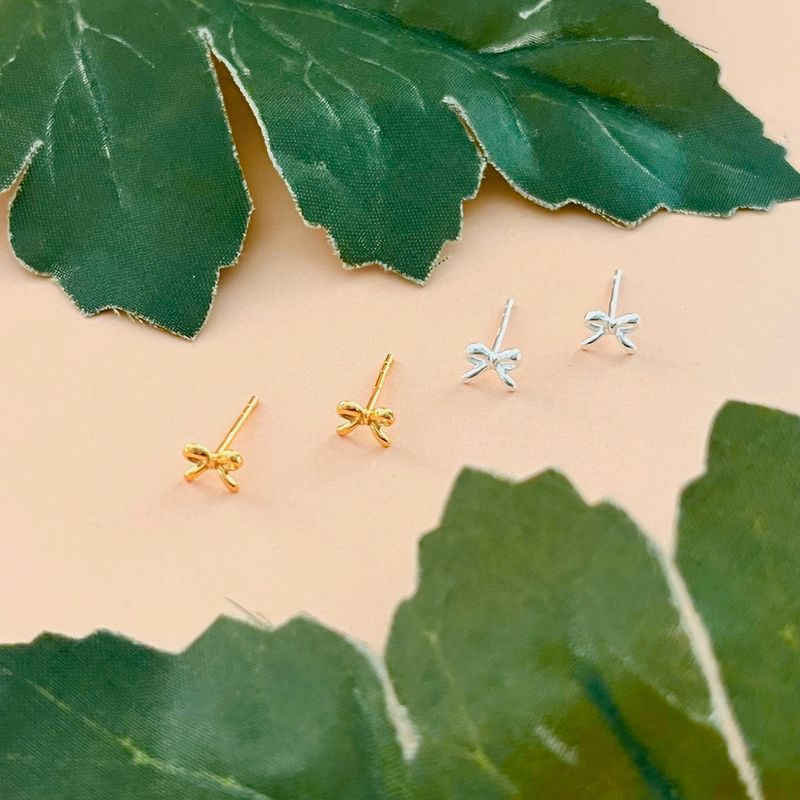 Mini Bow Stud Earrings