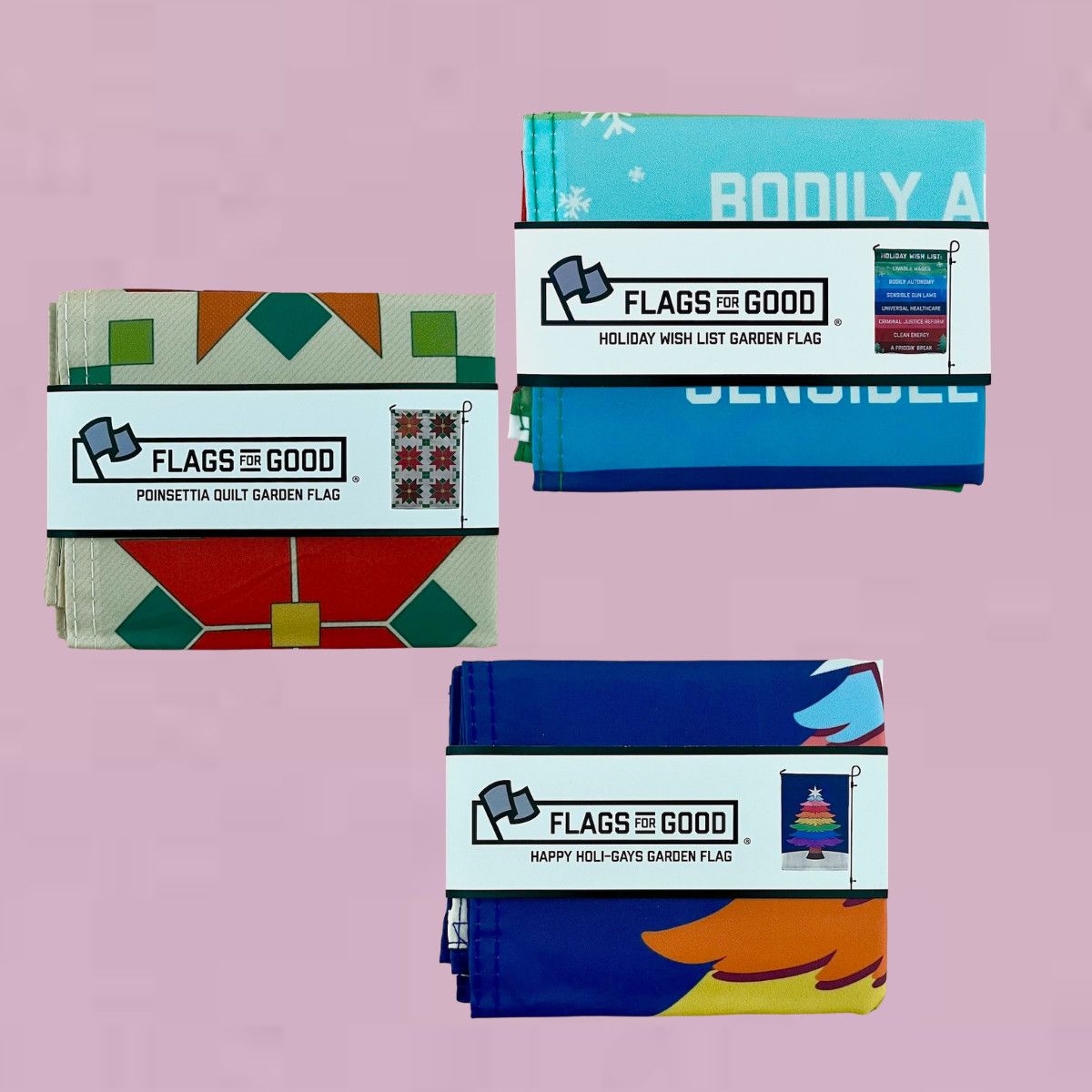 Flags for Good Holiday Garden Flag