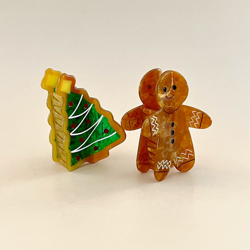 Midi Holiday Cookie Hair Claw