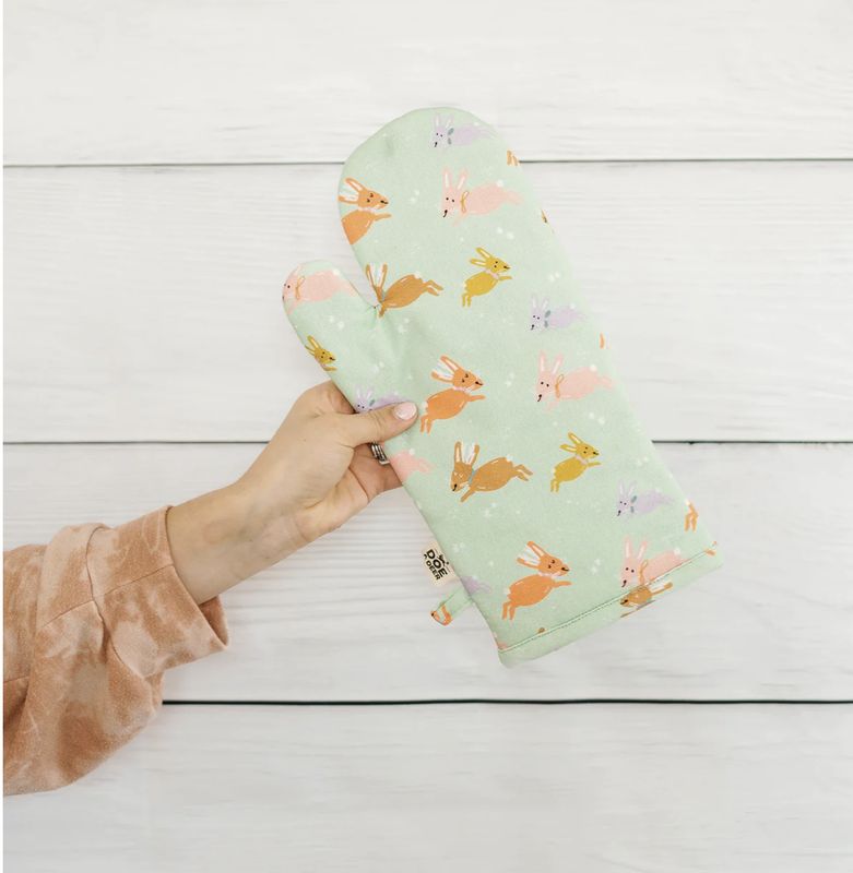 Jumping Jackalope Oven Mitt