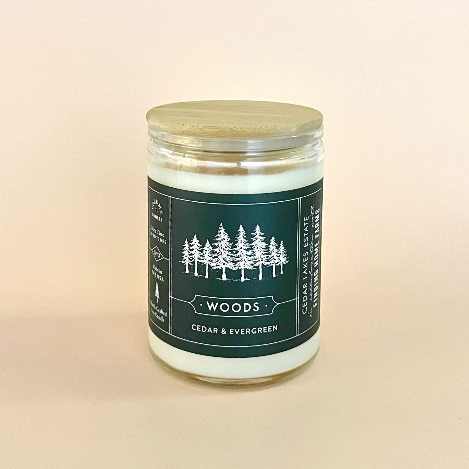 Cedar Lakes Estate Candles:, Scent: Woods