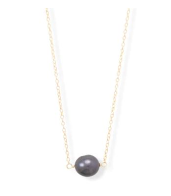CFW Peacock Pearl Solitaire Necklace,