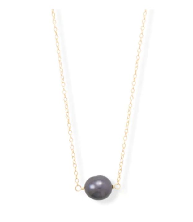 CFW Peacock Pearl Solitaire Necklace,