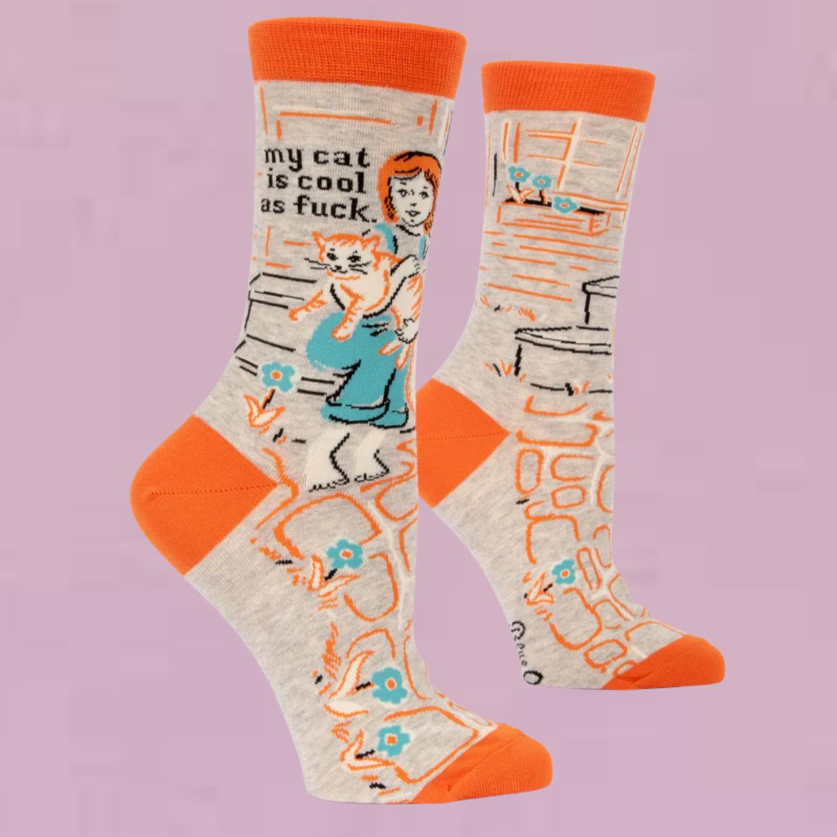 My Cat is Cool As Fuck Women’s Crew Socks