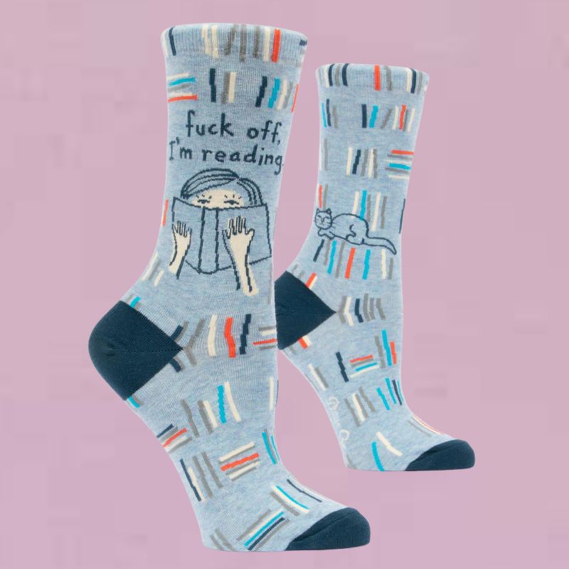 Fuck Off, I’m Reading Women’s Crew Socks