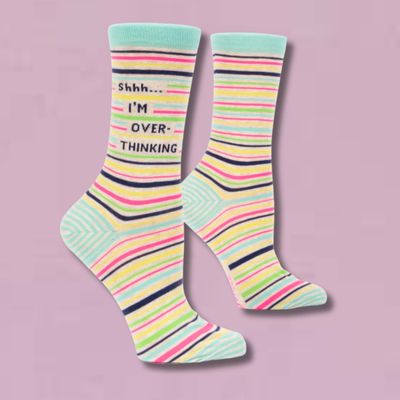 Shhh… I’m Overthinking Women’s Crew Socks