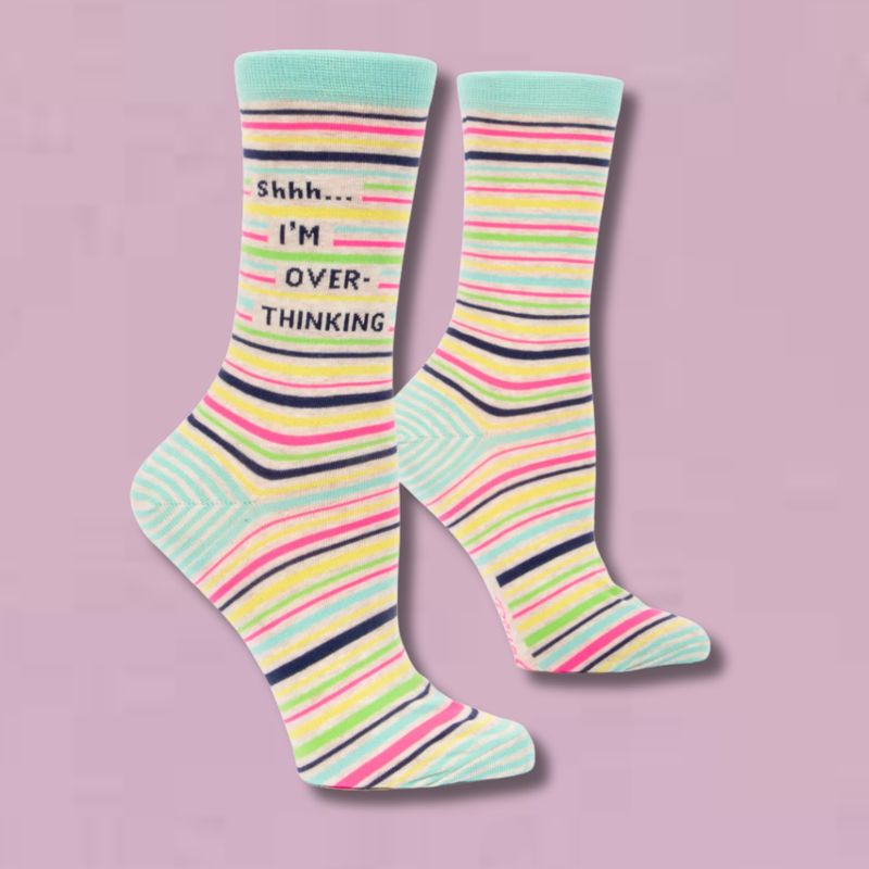 Shhh… I’m Overthinking Women’s Crew Socks