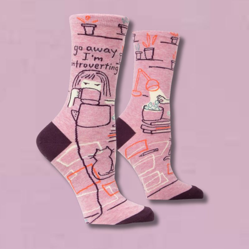 Go Away Introverting Women’s Crew Socks