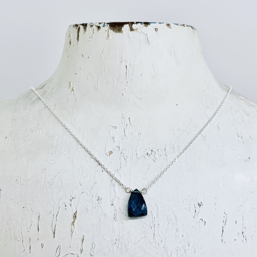 Silver Mila Necklace, Kyanite