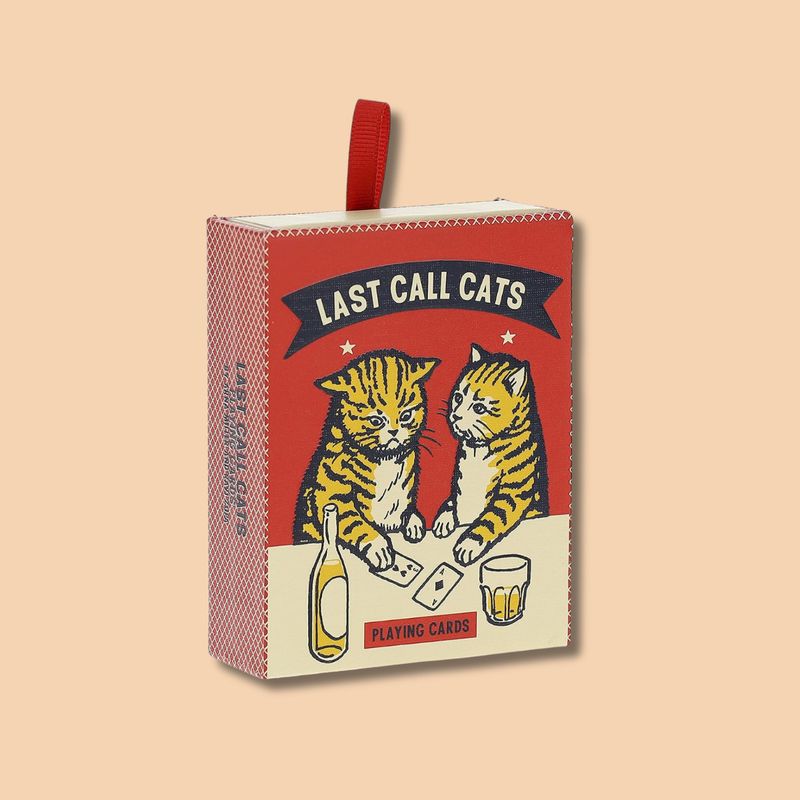 Last Call Cats Playing Cards