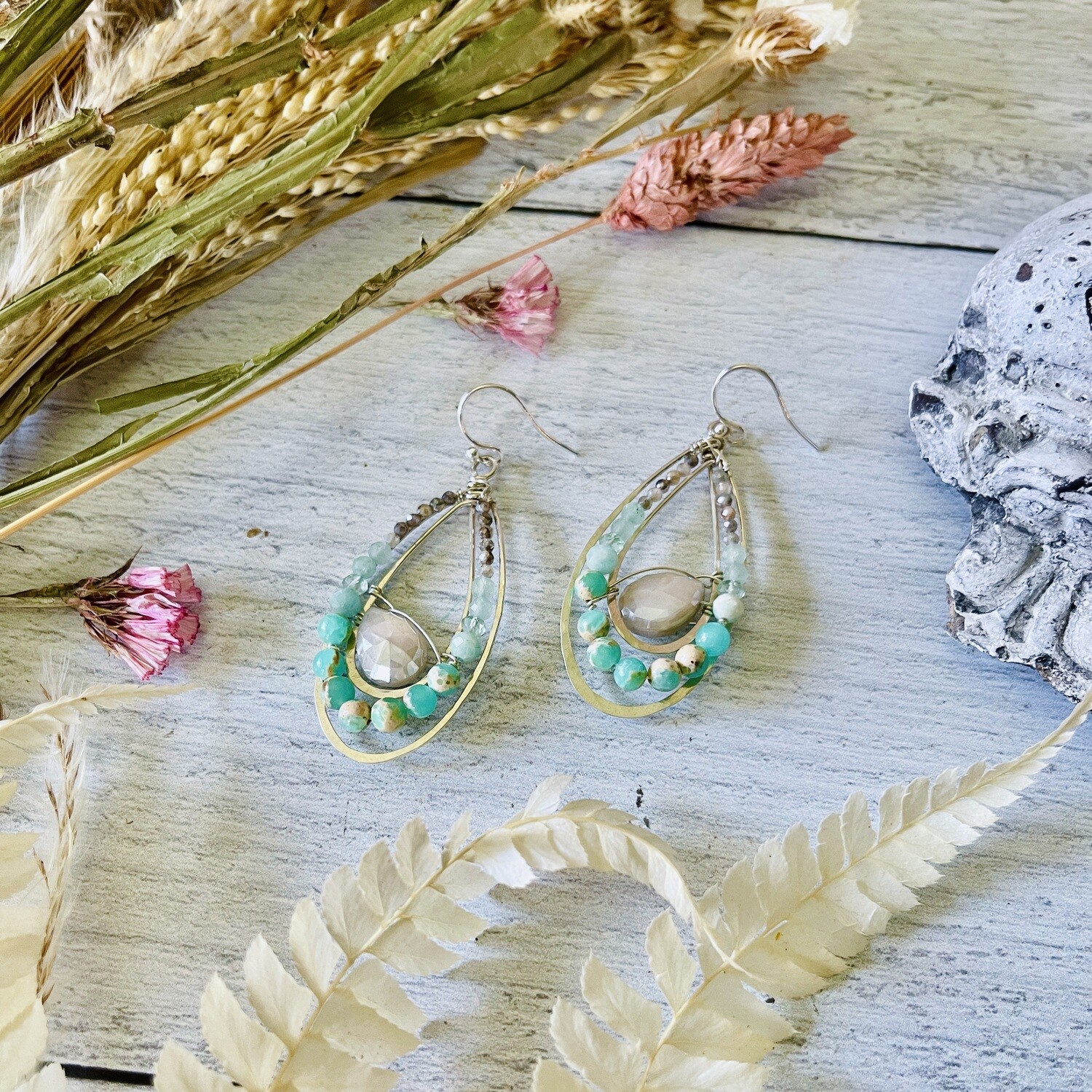 Handmade Morning Dew Drop Earrings by Art by Any Means