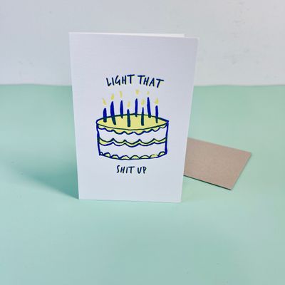 Light That Up Birthday Card