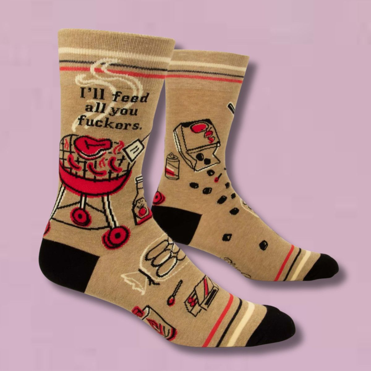 Feed you Fuckers Men's Crew Socks