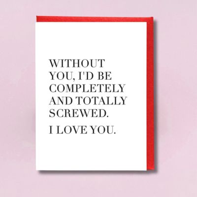 Totally Screwed Card