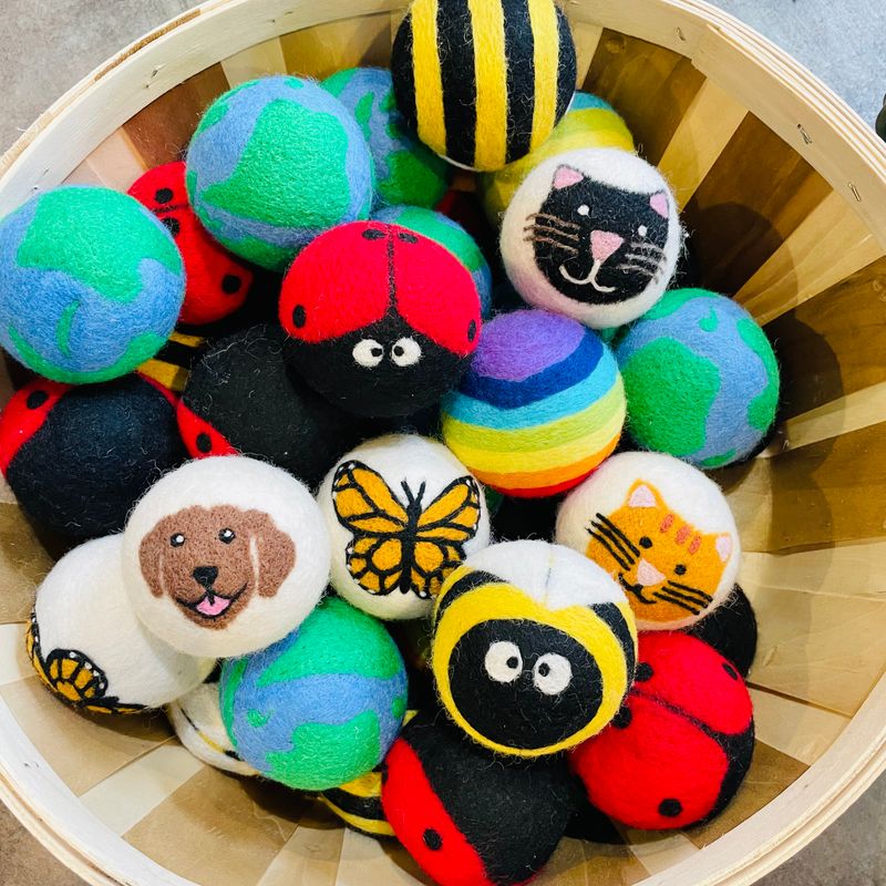 Single Wool Dryer Ball - assorted styles