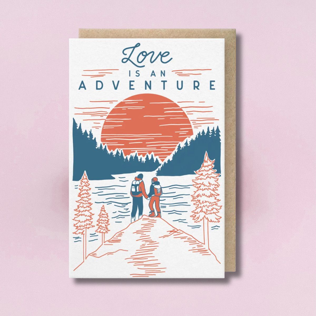 Love Is An Adventure Hikers Card