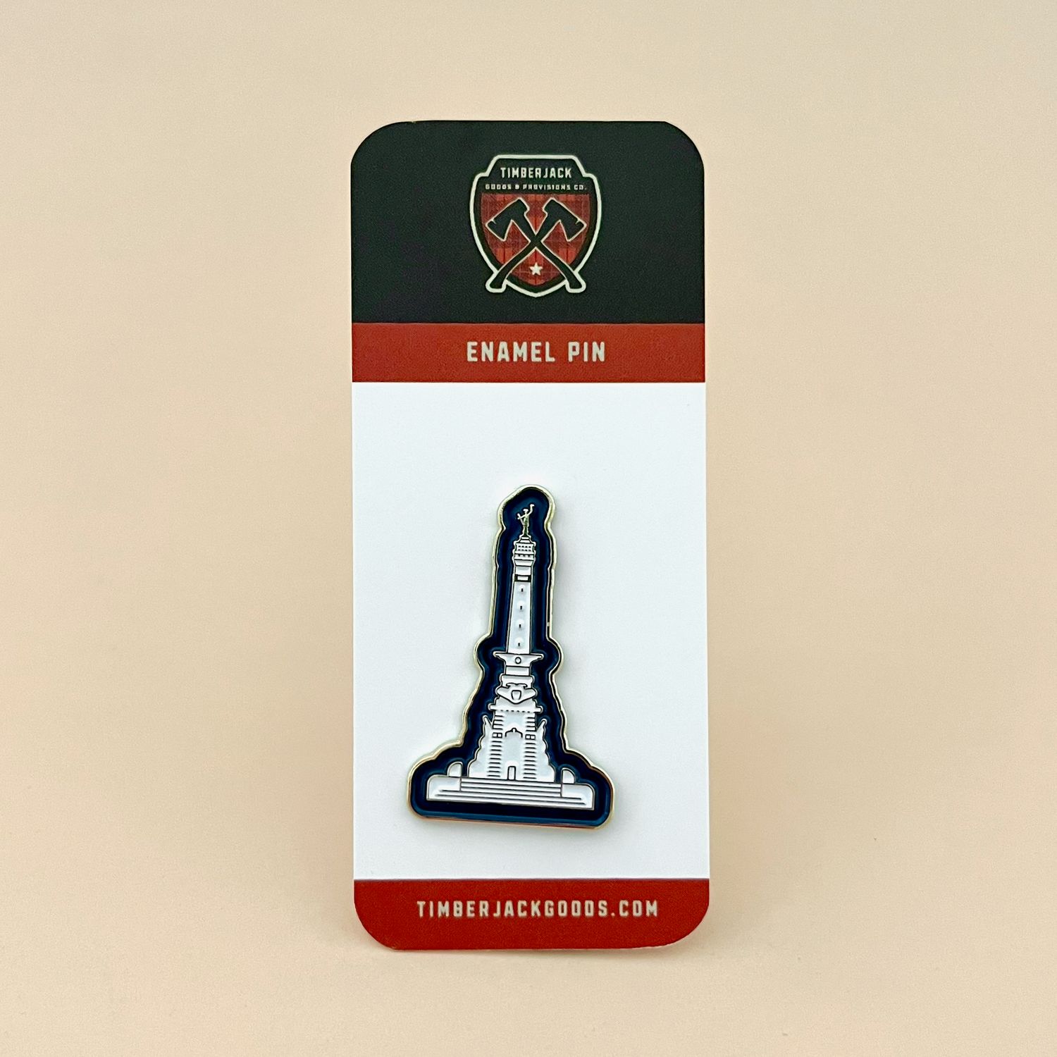 Monument Enamel Pin by Timberjack