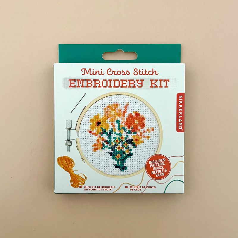 MiniCross Stitch Embroidery-Flowers