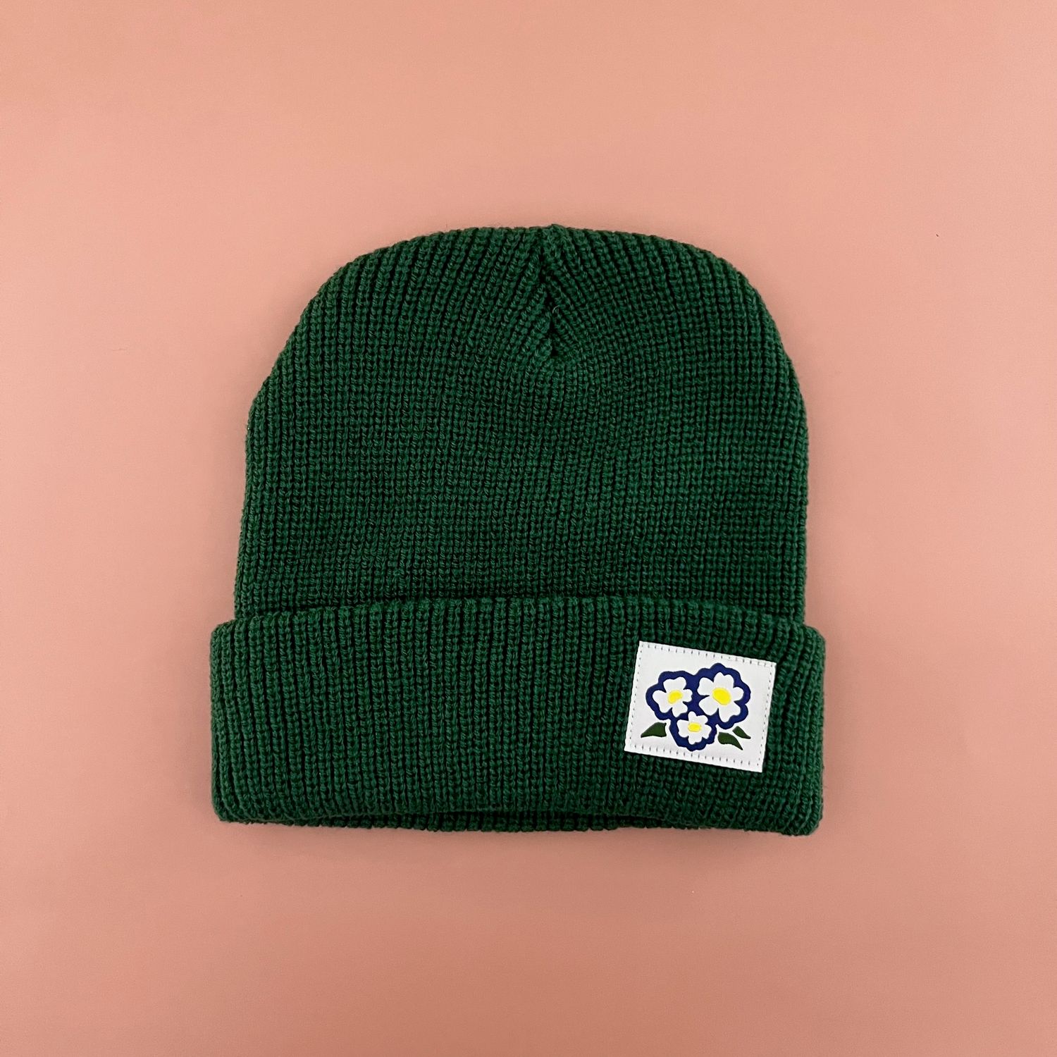 3P4 Beanie, Style: Forest Flowers - Green