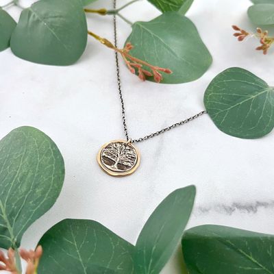 Handmade Oak Tree Pendant Necklace