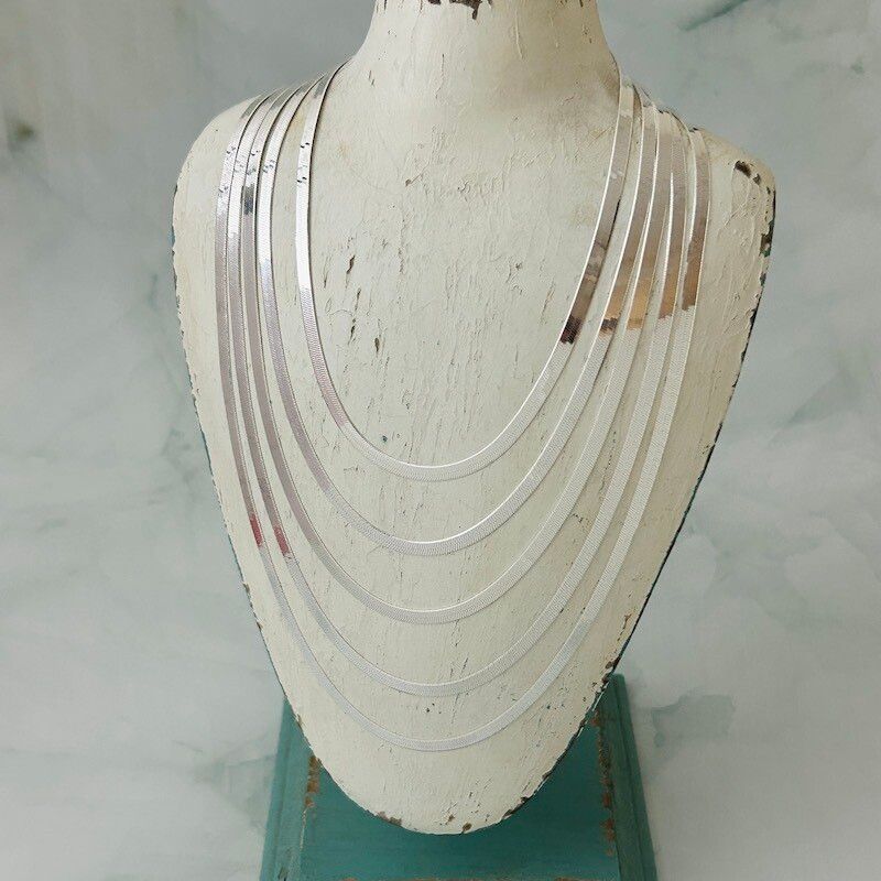 Sterling Silver 5mm Herringbone Chain