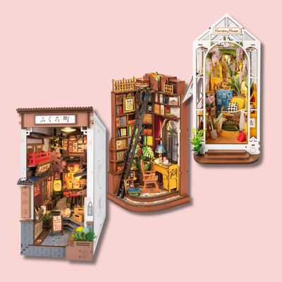 DIY Miniature House Book Nook Kit