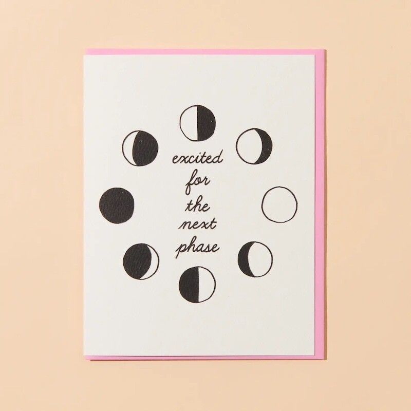 Moon Phase Congrats Card