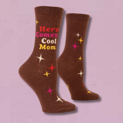 Here Comes Cool Mom Women's Crew Socks
