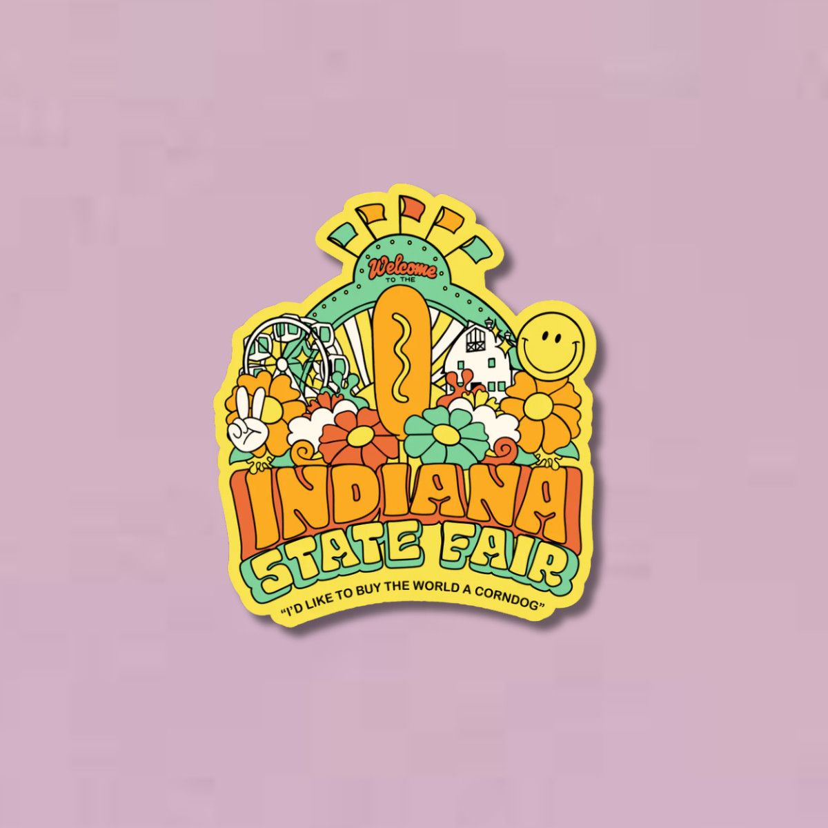 USI Indiana State Fair Sticker