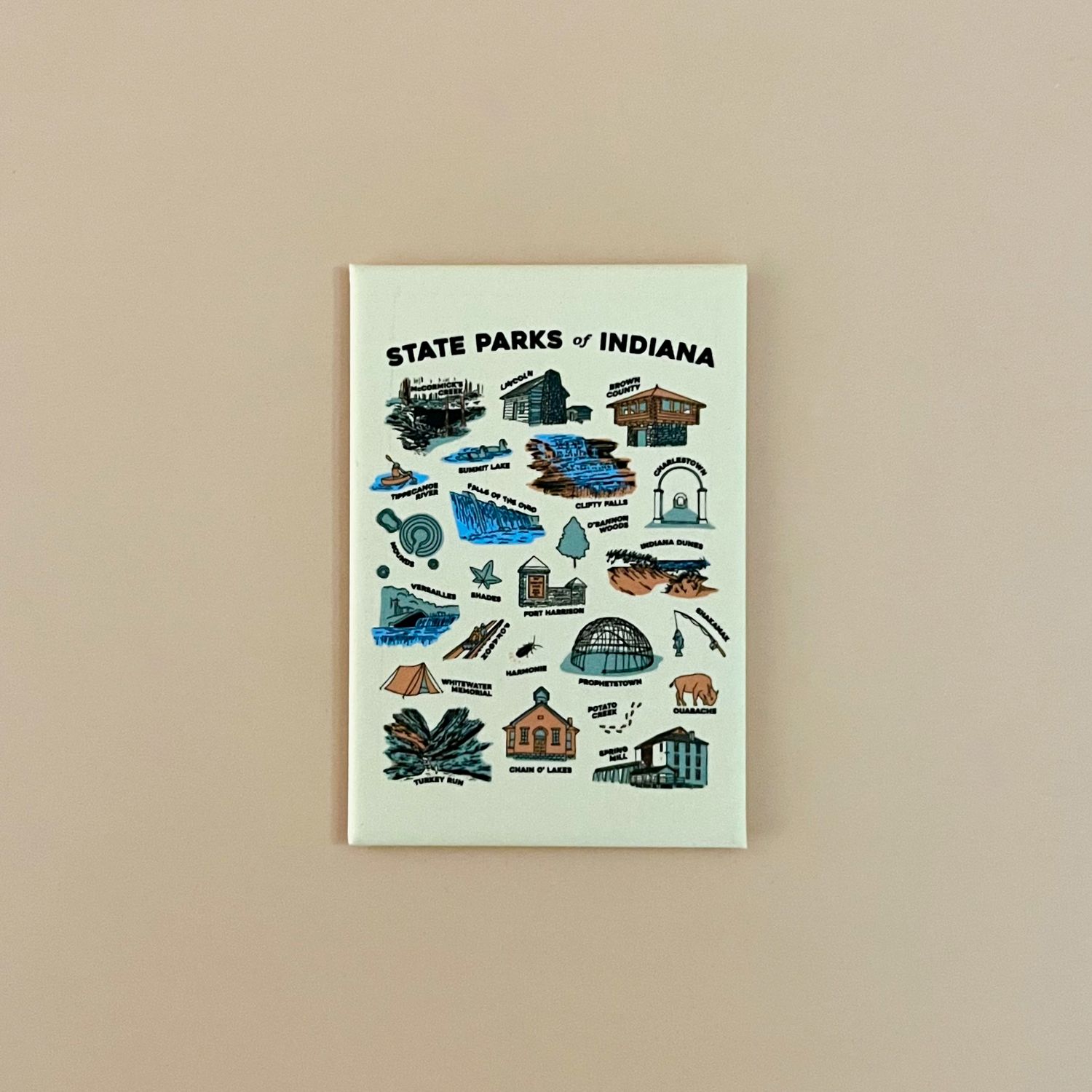 Indiana State Parks Magnet by USI