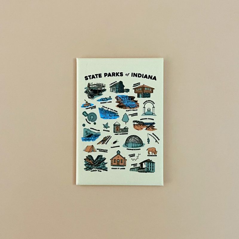 Indiana State Parks Magnet by USI