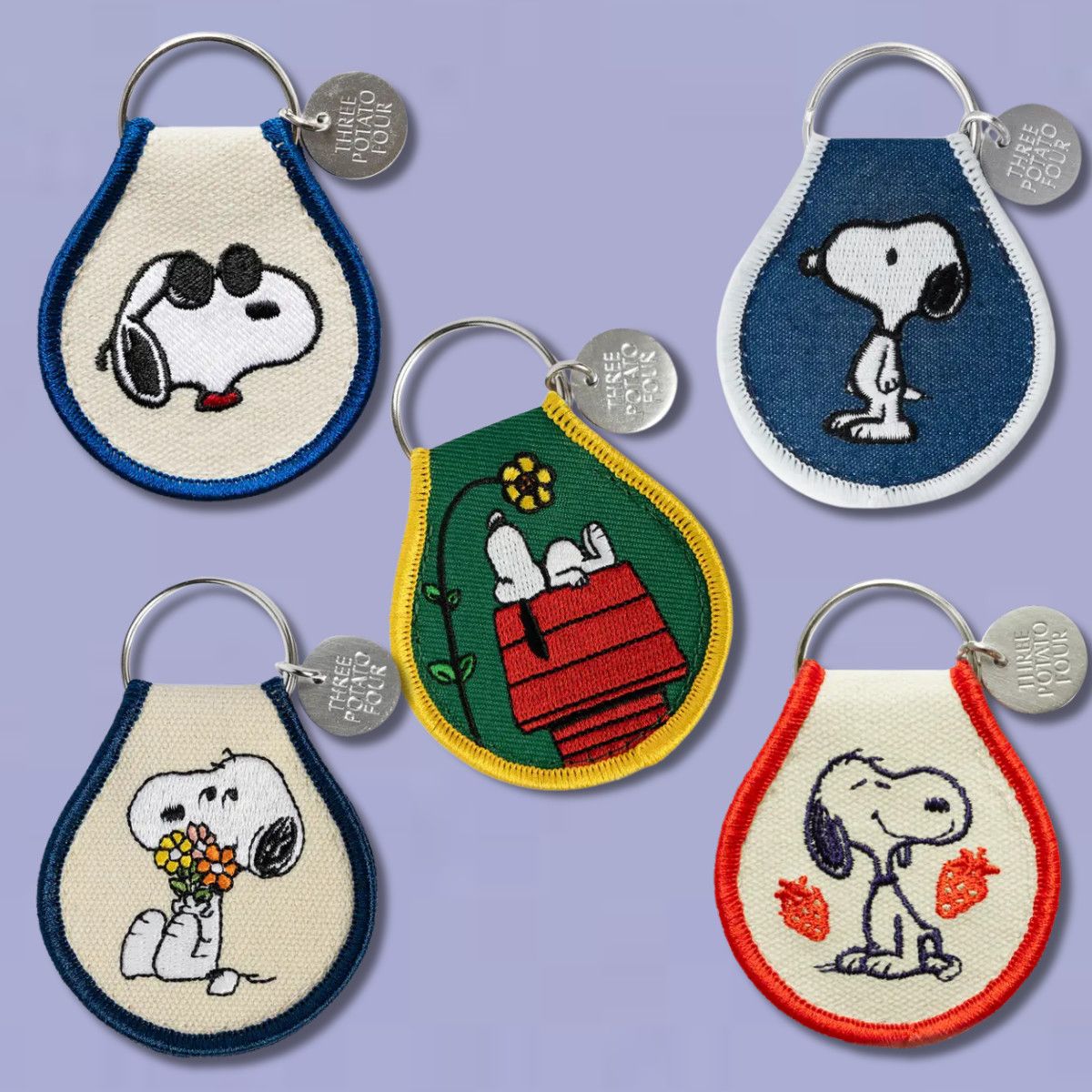 3P4 x Peanuts Patch Keychain