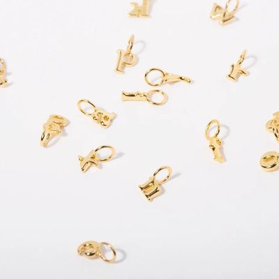 Lowercase Letter Charm, 14kt GV