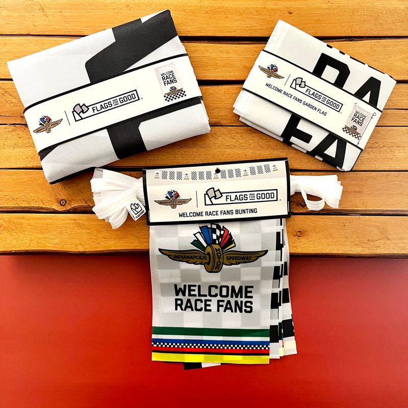 "Welcome Race Fans" IMS Flag