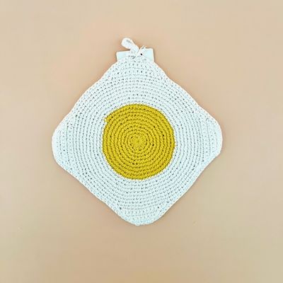 Crochet Trivet Eggs