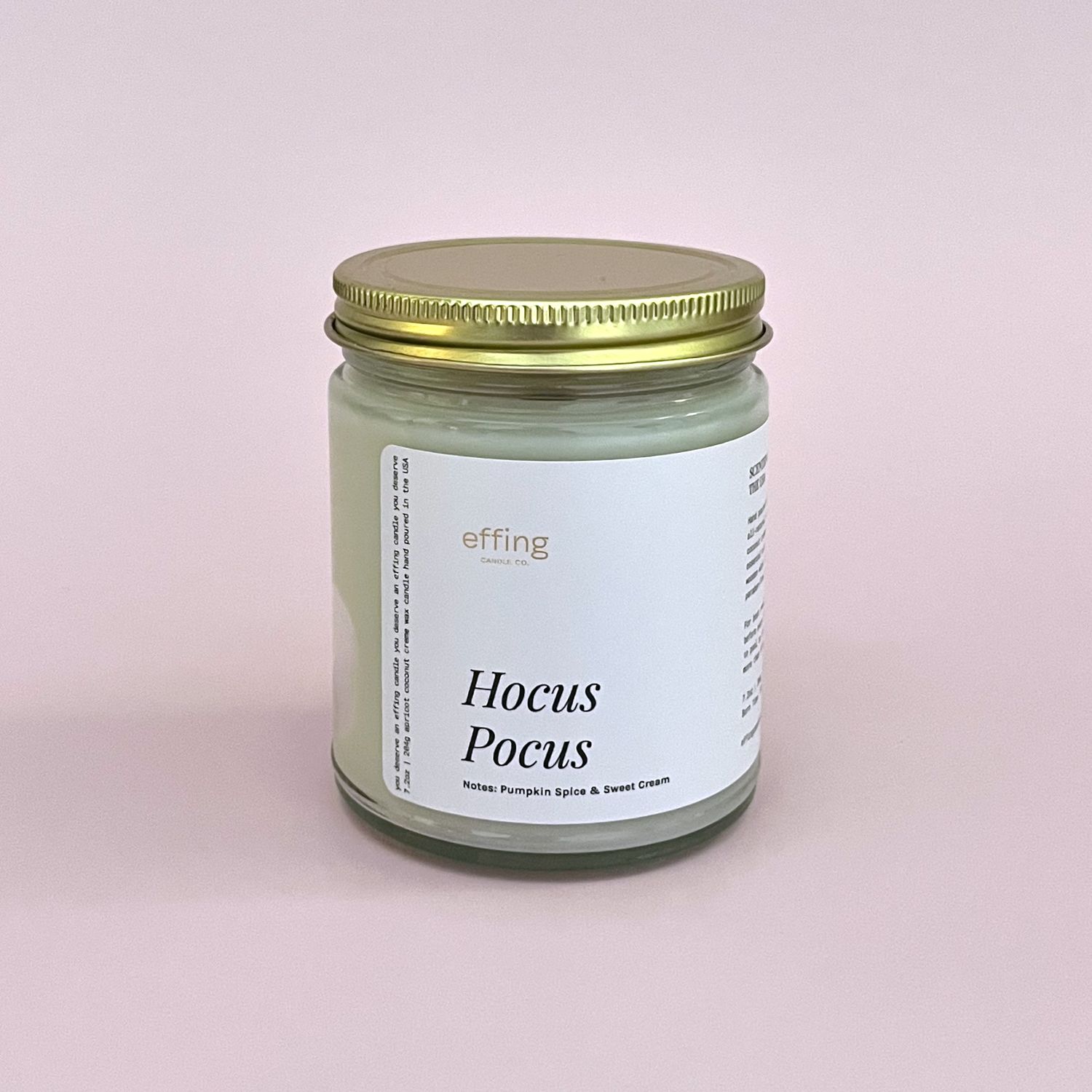 Hocus Pocus Wood Wick Candle | Pumpkin Spice &amp; Sweet Cream