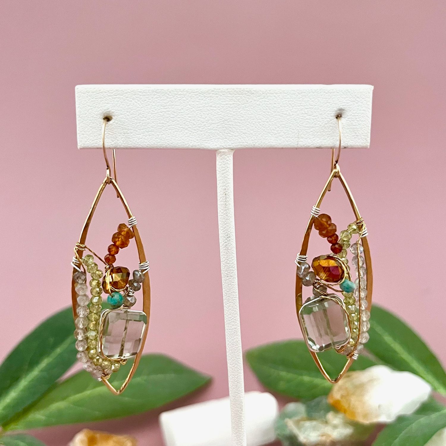 Handmade Stained Glass Earrings by Art by Any Means