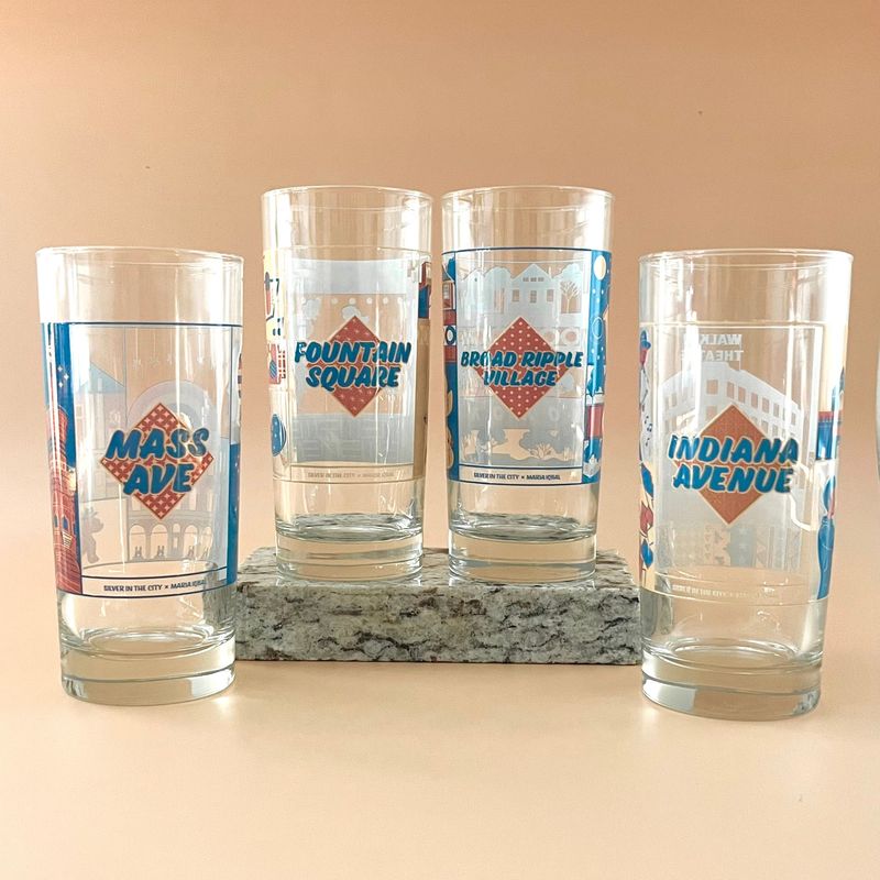 Cultural District Glassware Collection S/4