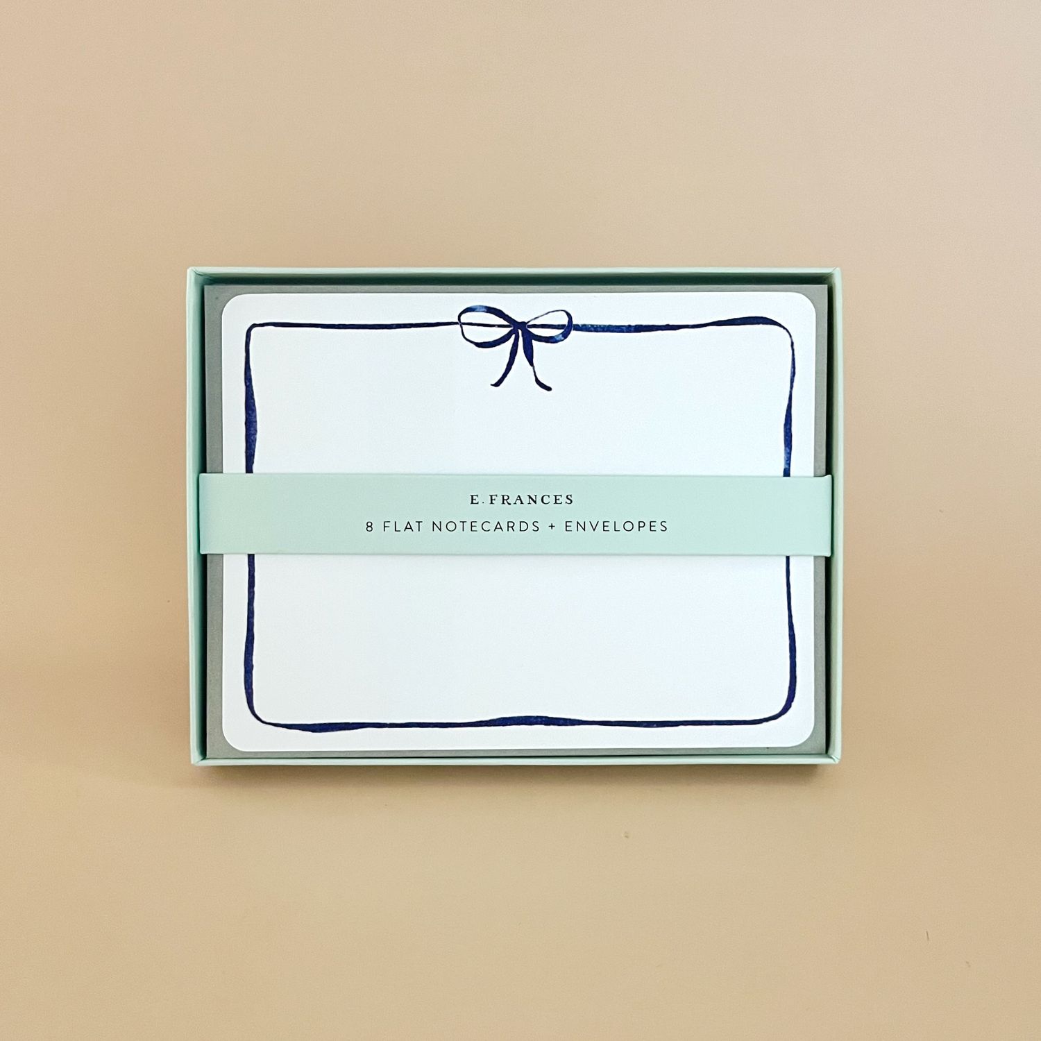 E. Frances Flat Notes S/8, Style: Navy Bow