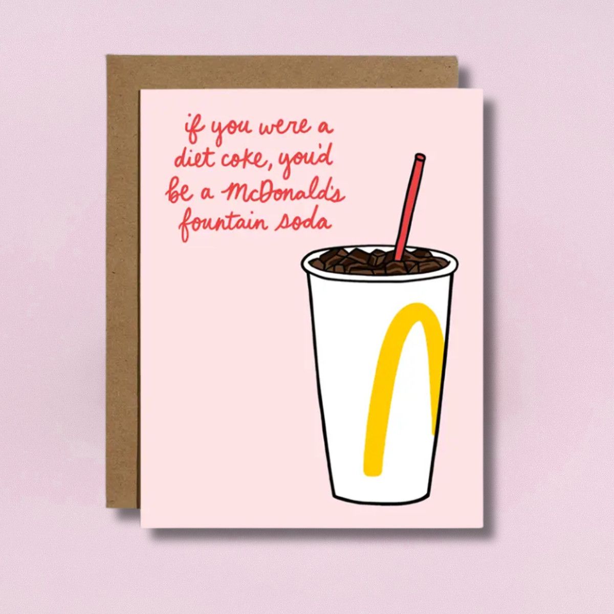 Fountain Soda Love Card