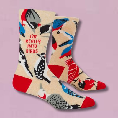 Really Into Birds Men's Crew Socks