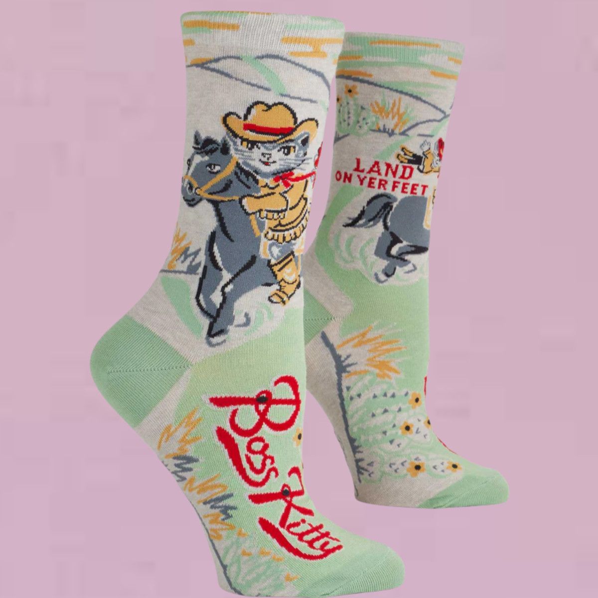 Boss Kitty Women’s Crew Socks