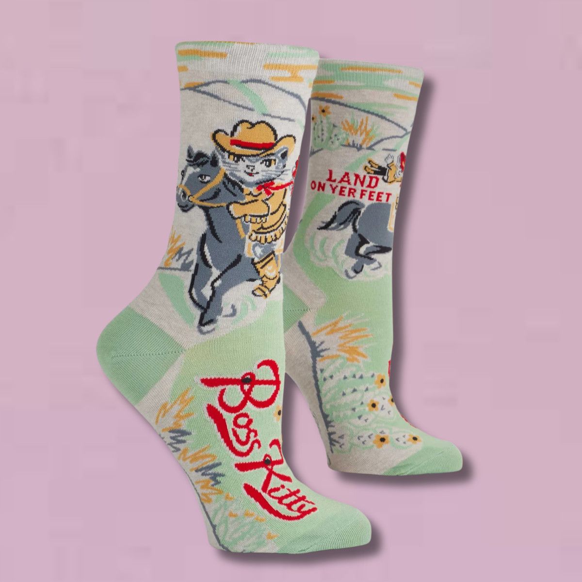 Boss Kitty Women’s Crew Socks
