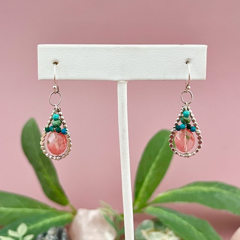 Handmade Wild Strawberry Earrings