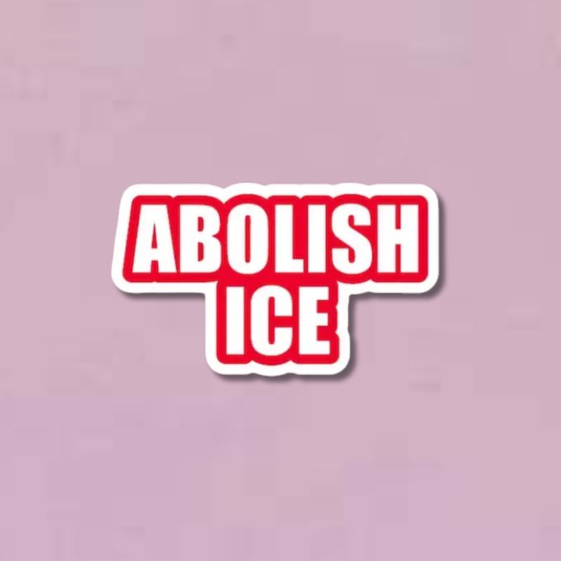 Abolish Ice (Red) Sticker