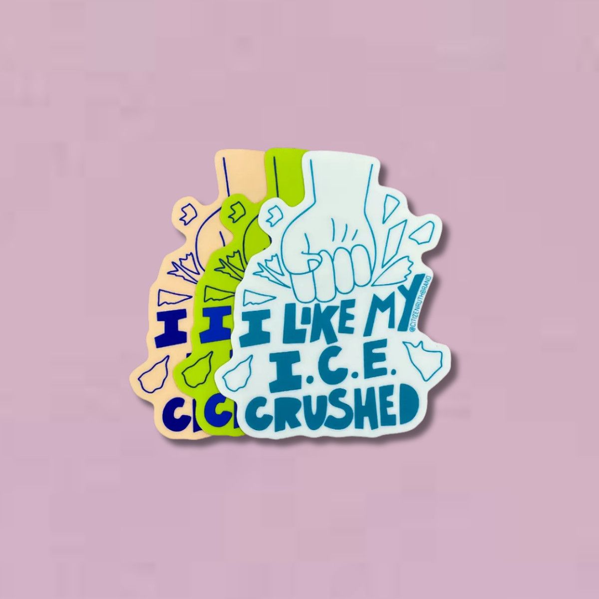 I Like my I.C.E. Crushed Sticker