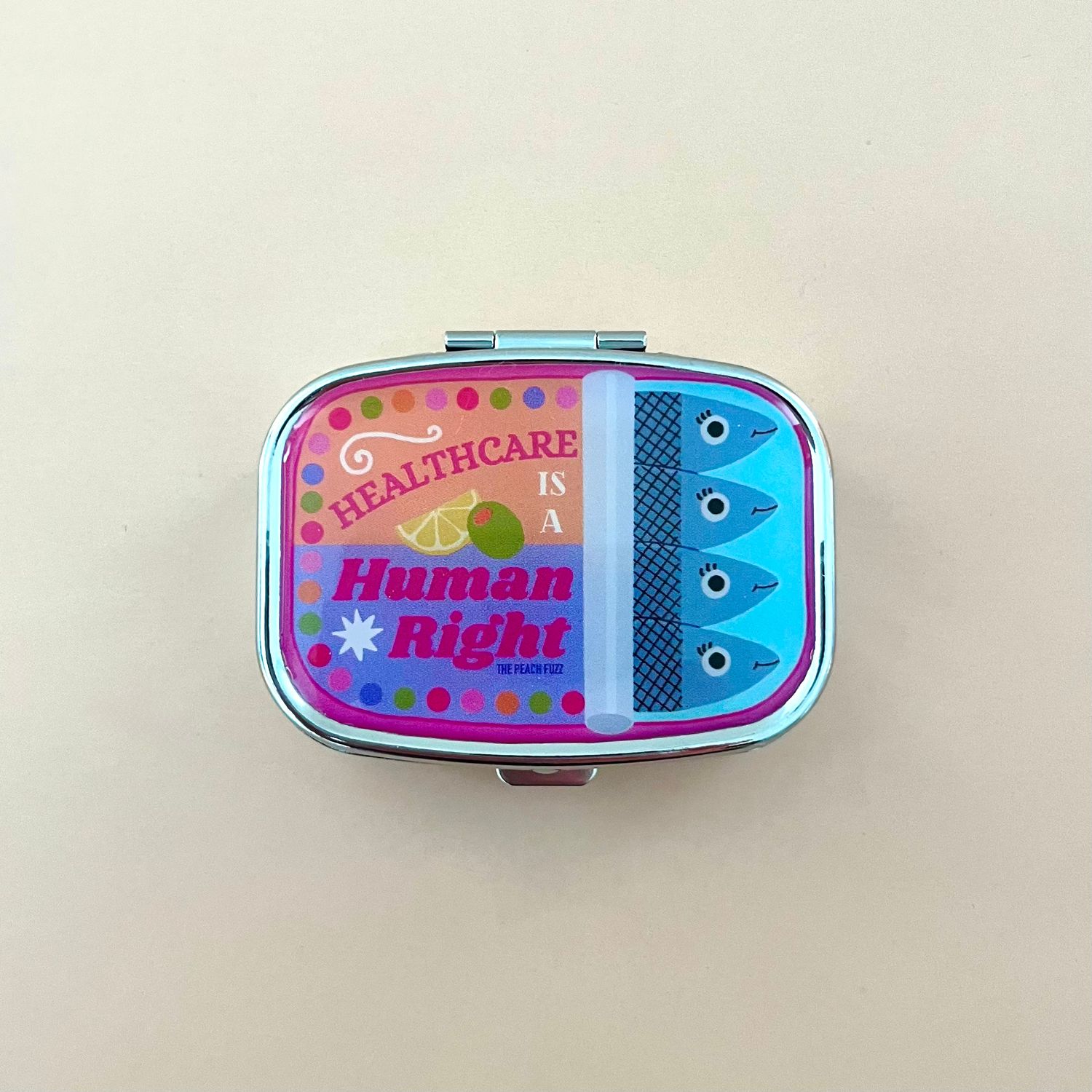 The Peach Fuzz Pill Case, Style: Sardine