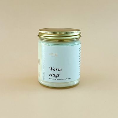 Warm Hugs Wood Wick Candle | Almond Milk, Vanilla &amp; Amber