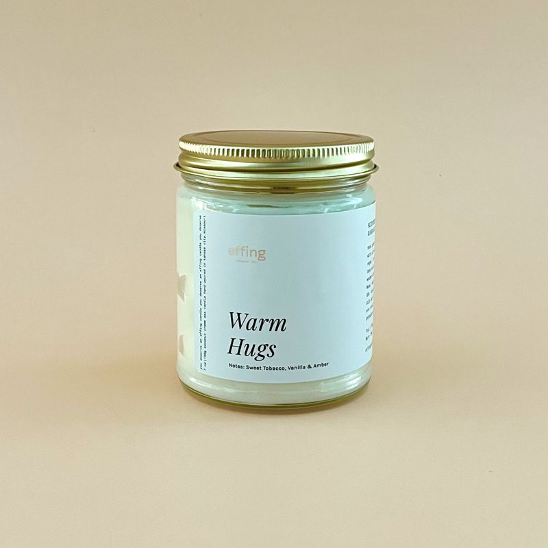 Warm Hugs Wood Wick Candle | Almond Milk, Vanilla &amp; Amber