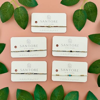 Miyuki Gemstone + Seed Bead Adj. Bracelet